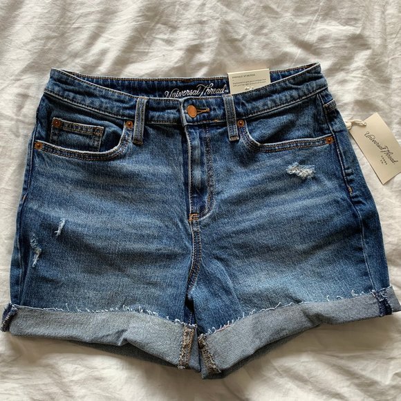 Universal Thread Boyfriend Stretch Denim Shorts - Picture 1 of 3